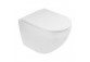 Set Wand-WC wc Oltens Hamnes, 52x35,5cm, PureRim, mit Schicht SmartClean mit WC-Sitz mit Softclosing Slim - weiß