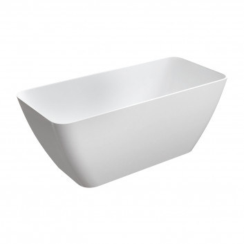 Badewanne freistehend OMNIRES PARMA M+, 159 x 71 cm - weiß Glanz 