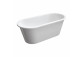 Badewanne freistehend OMNIRES PARIS M+, 156 x 69 cm - weiß Glanz