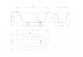 Badewanne freistehend OMNIRES ATENA COMFORT M+, 157 x77 cm - weiß Glanz