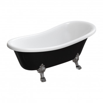 Badewanne freistehend OMNIRES ATENA COMFORT M+, 168x76cm - weiß Glanz