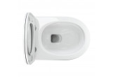 Bezkołnierzowa Becken Toiletten- hängend OMNIRES OTTAWA COMFORT mit WC-Sitz mit Softclosing, 54 x 37 cm - weiß Glanz