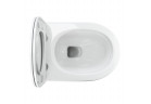 Bezkołnierzowa Becken Toiletten- hängend OMNIRES OTTAWA COMFORT mit WC-Sitz mit Softclosing, 54 x 37 cm - weiß Glanz