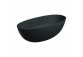 Badewanne freistehend OMNIRES SHELL M+, 160 x 75 cm, mit Siphon - black lava 