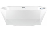 Oltens Stygg Badewanne freistehend 160x73 cm oval Acryl- - weiß