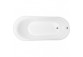 Oltens Stygg Badewanne freistehend 160x73 cm oval Acryl- - weiß