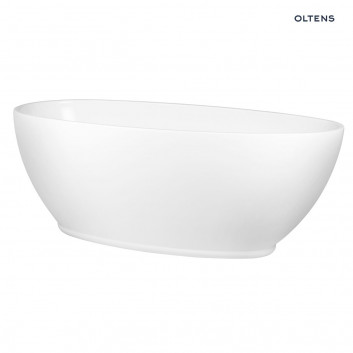 Oltens Stora Badewanne freistehend 150x72 cm oval Acryl- weiß 12008000