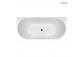 Oltens Folda Badewanne freistehend 170x72 cm oval Acryl- - weiß