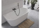 Badewanne zur Wandmontage Besco Vica, 170x80cm, Acryl-, weiß