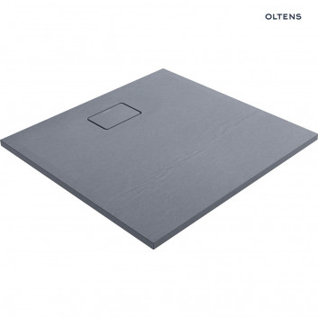 Oltens Bergytan Duschwanne quadratisch 90x90 cm RockSurface - schwarz