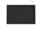 Oltens Superior Acryl-Duschwanne 120x80 cm rechteckig - schwarz matt 