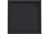 Oltens Superior Acryl-Duschwanne 80x80 cm quadratisch - schwarz matt 
