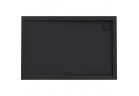 Oltens Superior Acryl-Duschwanne 140x90 cm rechteckig - schwarz matt 