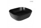 Oltens Hamnes Waschtisch 49x39,5 cm Aufsatz oval - schwarz matt