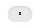 Oltens Lom Waschtisch 55x34 cm Aufsatz oval mit Schicht SmartClean - weiß