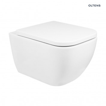 Set Oltens Vernal Becken WC hängend PureRim mit WC-Sitz mit Softclosing Slim