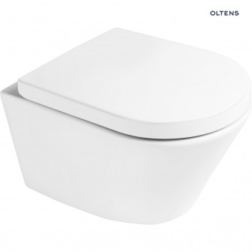 Oltens Jog Becken WC hängend mit Schicht SmartClean - weiß