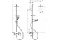 Dusch-set Hansgrohe Croma 220 Dusch-Set mit Thermostat do Badewannen- und Regenbrause