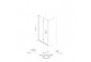 Oltens Hallan Duschkabine 80x90 cm rechteckig schwarz matt/Glas transparent Tür mit Wand