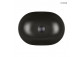 Oltens Hamnes Thin Aufsatzwaschtisch oval 49,5 x 35,5 cm - schwarz matt
