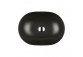 Oltens Hamnes Thin Aufsatzwaschtisch oval 49,5 x 35,5 cm - schwarz matt