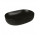 Oltens Hamnes Thin Aufsatzwaschtisch oval 60,5 x 41,5 cm schwarz matt  mit Schicht Oltens SmartClean