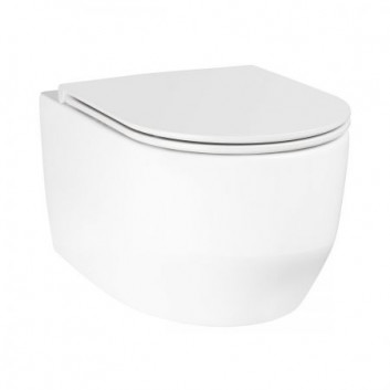 Oltens Holsted Becken WC hängend PureRim SmartClean - weiß