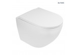 Set Oltens Hamnes Stille Becken WC hängend PureRim mit Schicht SmartClean mit WC-Sitz mit Softclosing Ovan Slim