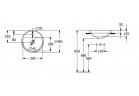 Einbauwaschtisch - Villeroy & Boch/Architectura, 450 x 450 x 170 mm, Weiss Alpin CeramicPlus, ohne Überlauf, Nieszlifowany