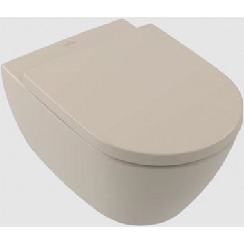 Becken WC Tiefspül- Villeroy & Boch/Subway 3.0 - do WC kompaktu bez kołnierza wewnętrznego, stehend, wraz z TwistFlush, Weiss Alpin CeramicPlus
