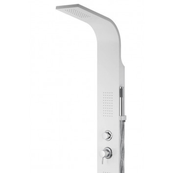 Panel prysznicowy Corsan Alto gwiezdna szarość mit Beleuchtung LED i wylewką