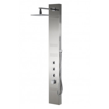 Brause- panel prysznicowy Corsan Festo schwarz mit Armatur mieszaczową