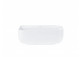 Freistehend Aufsatzwaschtisch Corsan rechteckig weiß 39,5 x 39,5 x 14,5 cm mit Hahnloch