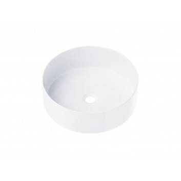 Freistehend Aufsatzwaschtisch Corsan 649933 oval weiß 45 x 41 x 14,5 cm