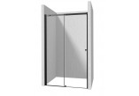 Tür Dusch- Deante Kerria Plus 100 cm, Schiebe-, Glas transparent mit Schicht Active Cover, profil schwarz