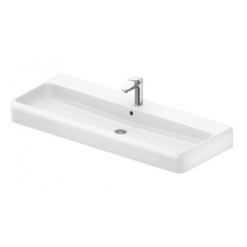 Waschtisch mit unterschrank 120x47cm, Duravit Qatego - Weiß glänzend 