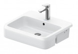 Waschtisch stawiana, 60x40cm, Duravit Qatego - Weiß glänzend (HyG) 