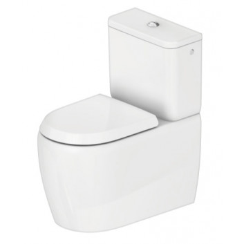 Becken Toiletten- stehend, 39x60cm, Duravit Qatego Rimless® (HyG)
