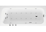 Badewanne mit Hydromassage 160x70cm, Duravit Qatego, Combi-System P- Weiß
