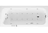 Badewanne mit Hydromassage 160x70cm, Duravit Qatego, Combi-System E- Weiß