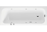 Badewanne mit Hydromassage 170x70cm, Duravit Qatego, Jet-System - Weiß