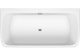 Badewanne mit Hydromassage 180x80cm, Duravit Qatego, Combi-System L - Weiß