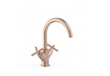  Armatur mit zwei Haltern hoch Waschtisch-, TRES MONTBLANC - 24-K Gold Matowe
