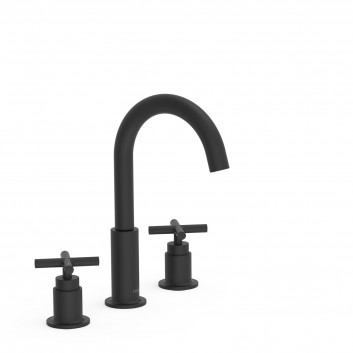 Armatur mit zwei Haltern stehend Waschtisch-, TRES MONTBLANC - Chrom