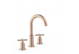 Armatur mit zwei Haltern stehend Waschtisch-, TRES MONTBLANC - 24-K Gold Matowe 
