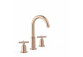 Armatur mit zwei Haltern stehend Waschtisch-, TRES MONTBLANC - 24-K Gold Matowe 