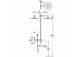 Set baterii termostatycznej Unterputz- 2-drożnej B-system prysznicowej, TRES STUDY - Chrom 