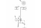 Set baterii termostatycznej Unterputz- 2-drożnej prysznicowej, TRES THERM-BOX - Chrom 
