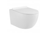 Misa WC- Corsan abgehängt 36x52 cm mit WC-Sitz mit Softclosing - weiß