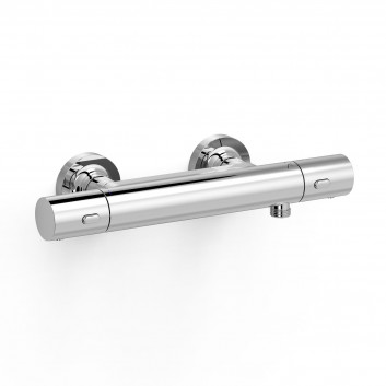Thermostat-armatur zur wandmontage Dusch-, TRES OVER-WALL - Chrom